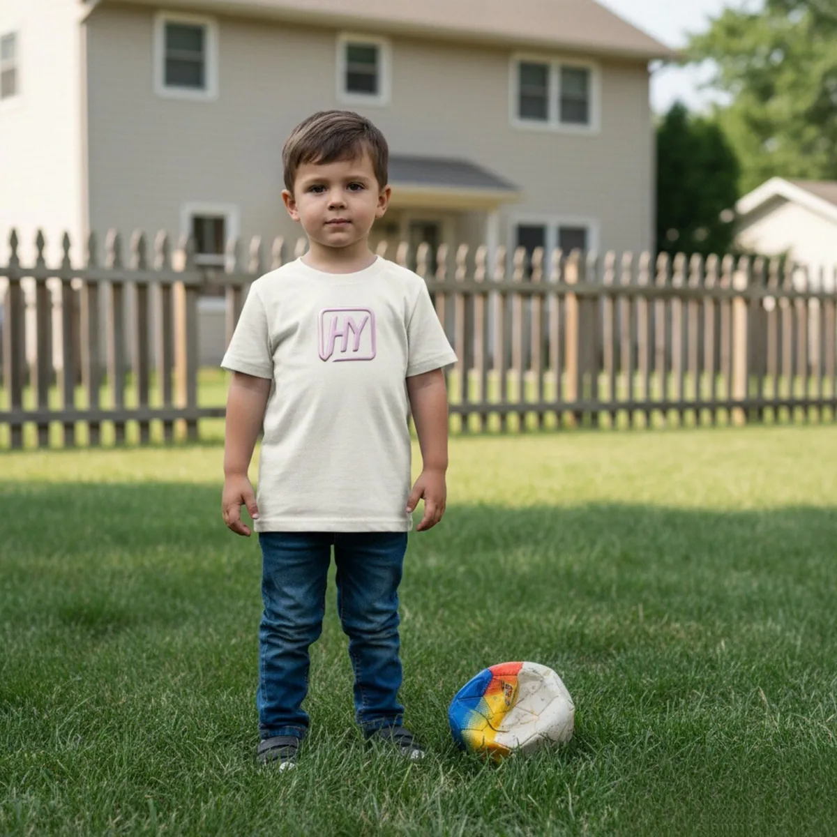 High Frequency Pear vinyl on children's clothing with elegant pearlescent raised patterns and waterproof design