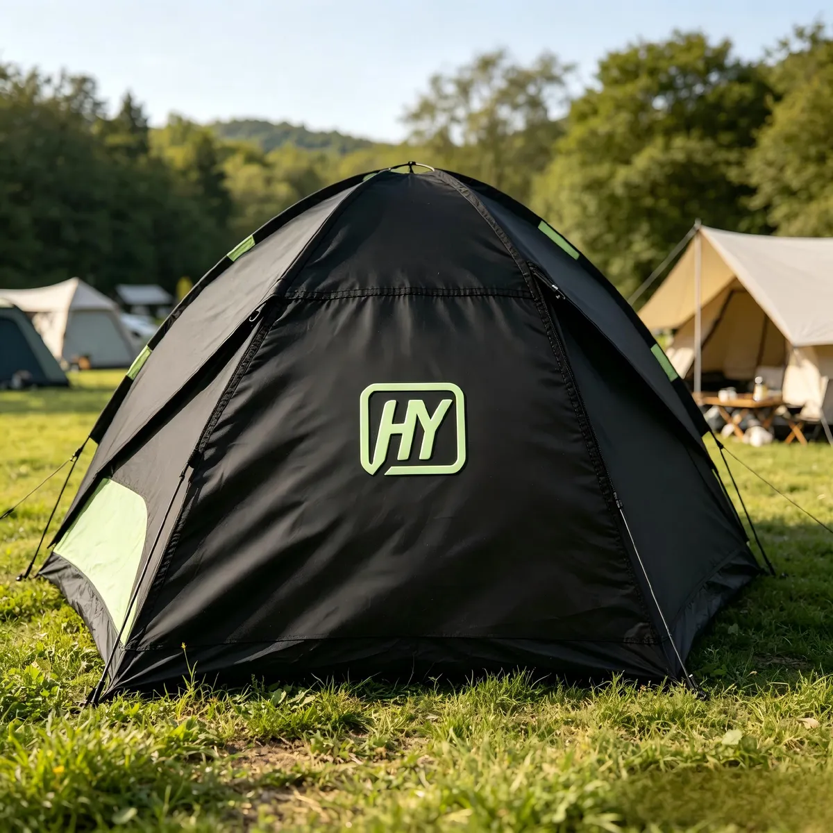 HY-SiO3H-2 glow-in-the-dark silicone transfer on outdoor sports gear and equipment
