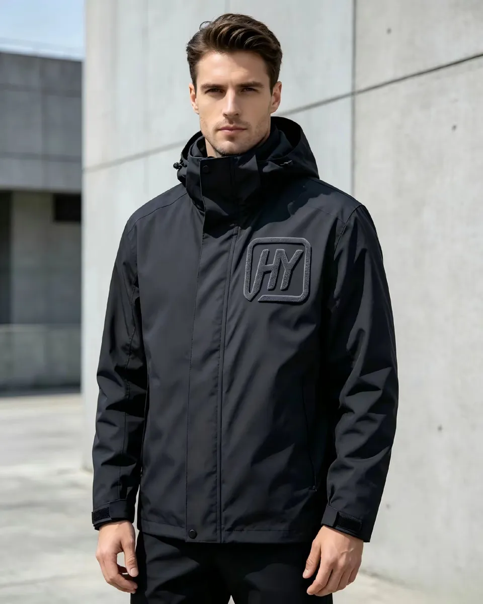 Flock Heat Transfer Vinyl on industrial and corporate workwear with premium matte appearance