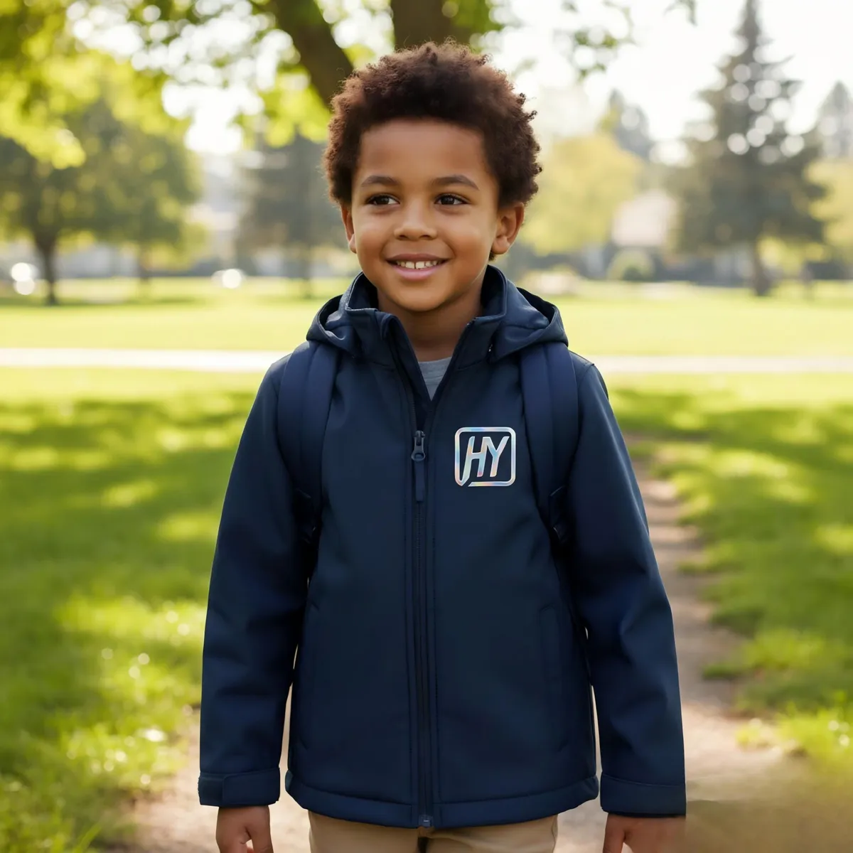 Metallic Heat Transfer Vinyl on children's clothing and accessories with durable metallic surface