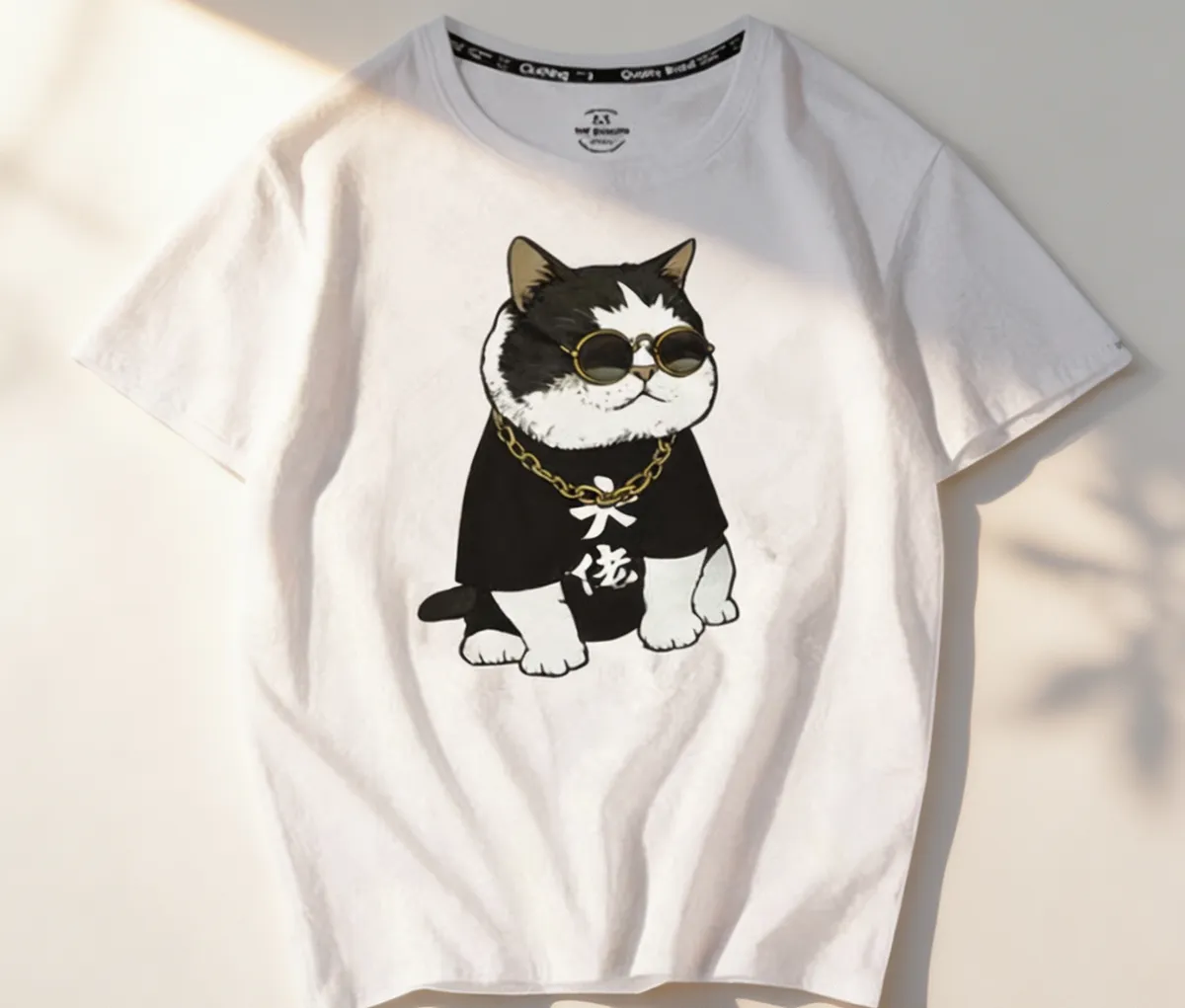 DTF film transfer printing on custom T-shirts and apparel with vibrant colors and clear patterns