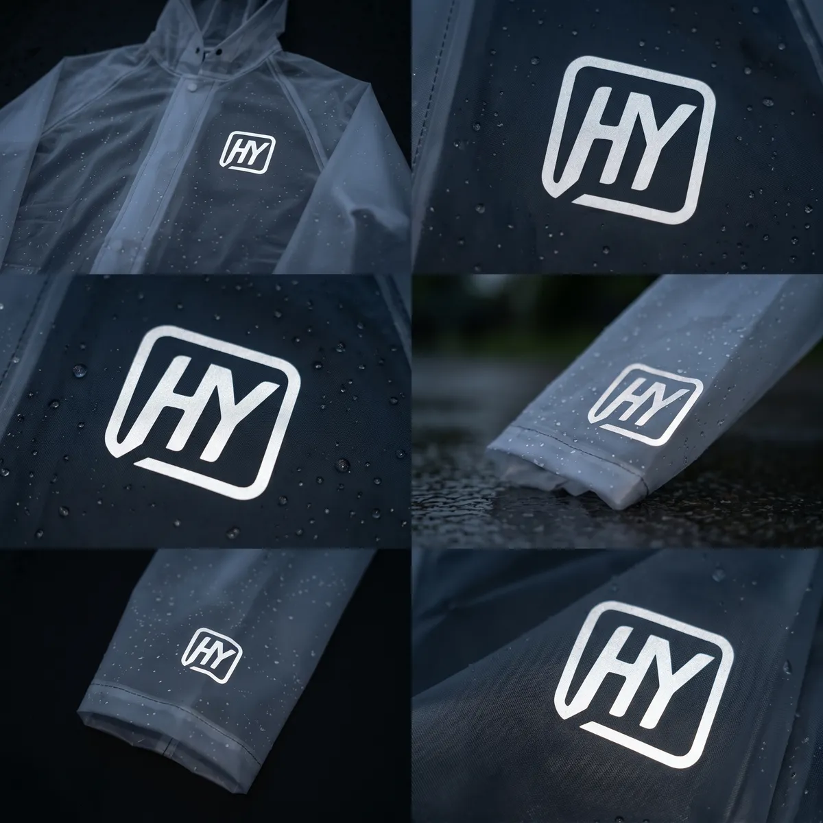 HY-SiO1-2 reflective silicone film on emergency services and security uniforms with high-contrast reflectivity