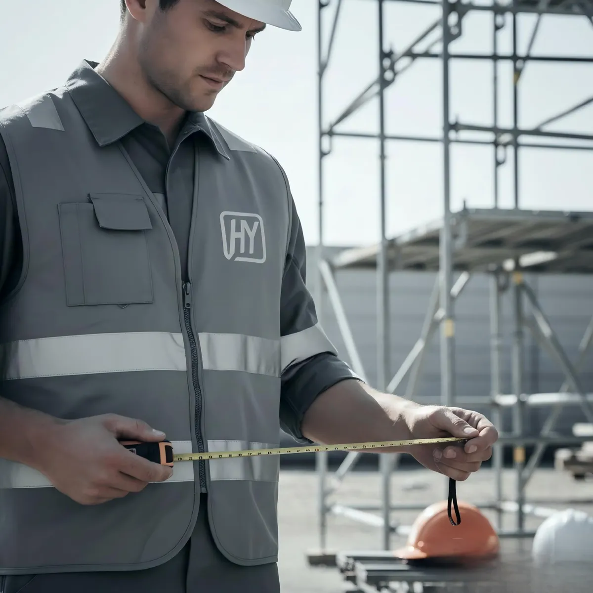 Reflective Heat Transfer Vinyl on industrial and corporate workwear with high-visibility safety compliance