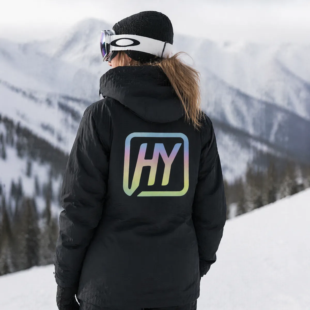 Holographic Silicone Patches on professional sports and outdoor apparel with brilliant iridescent laser light effects