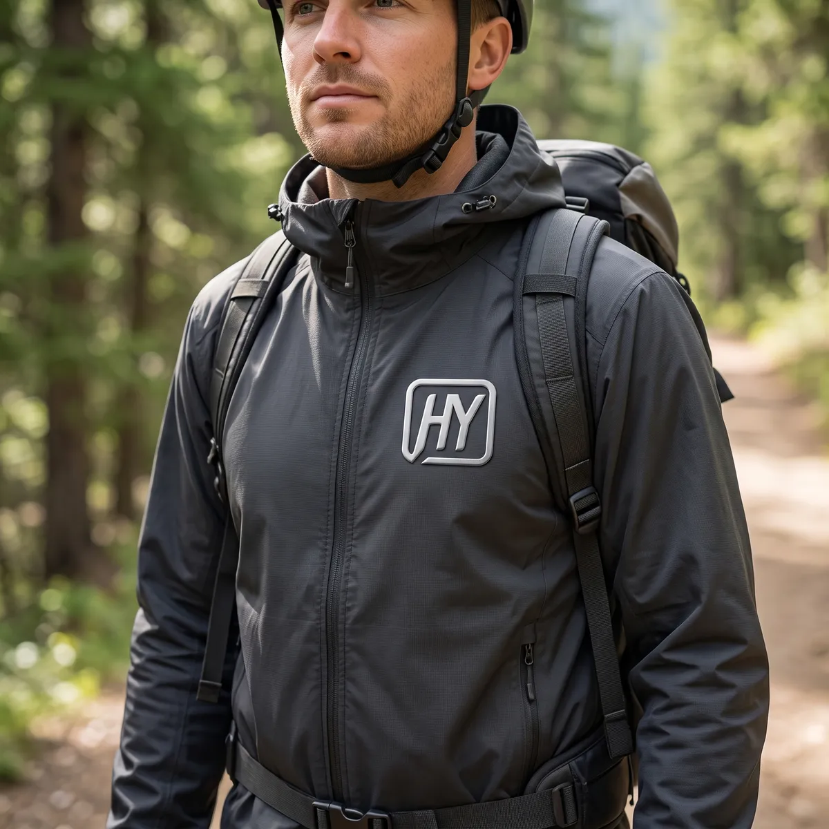 High Frequency TPU Patches on fashion casual wear displaying refined 3D texture and elegant raised relief patterns