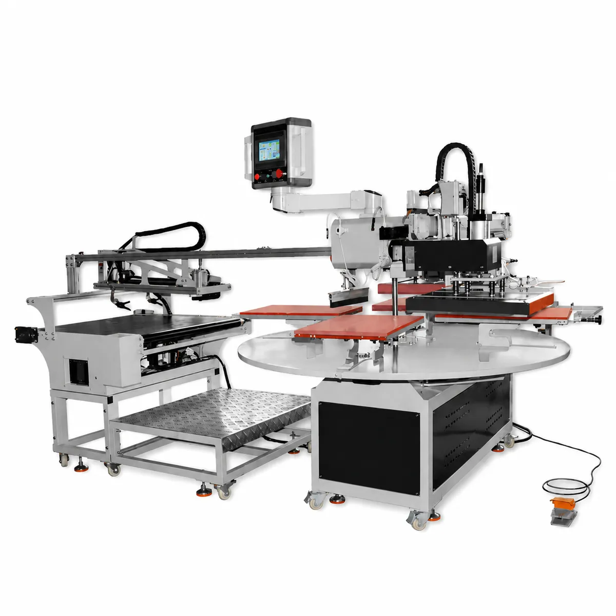 HY-P4 INTEGRATION PNEUMATIC FOUR-STATION ASSEMBLY LINE HEAT PRESS MACHINE