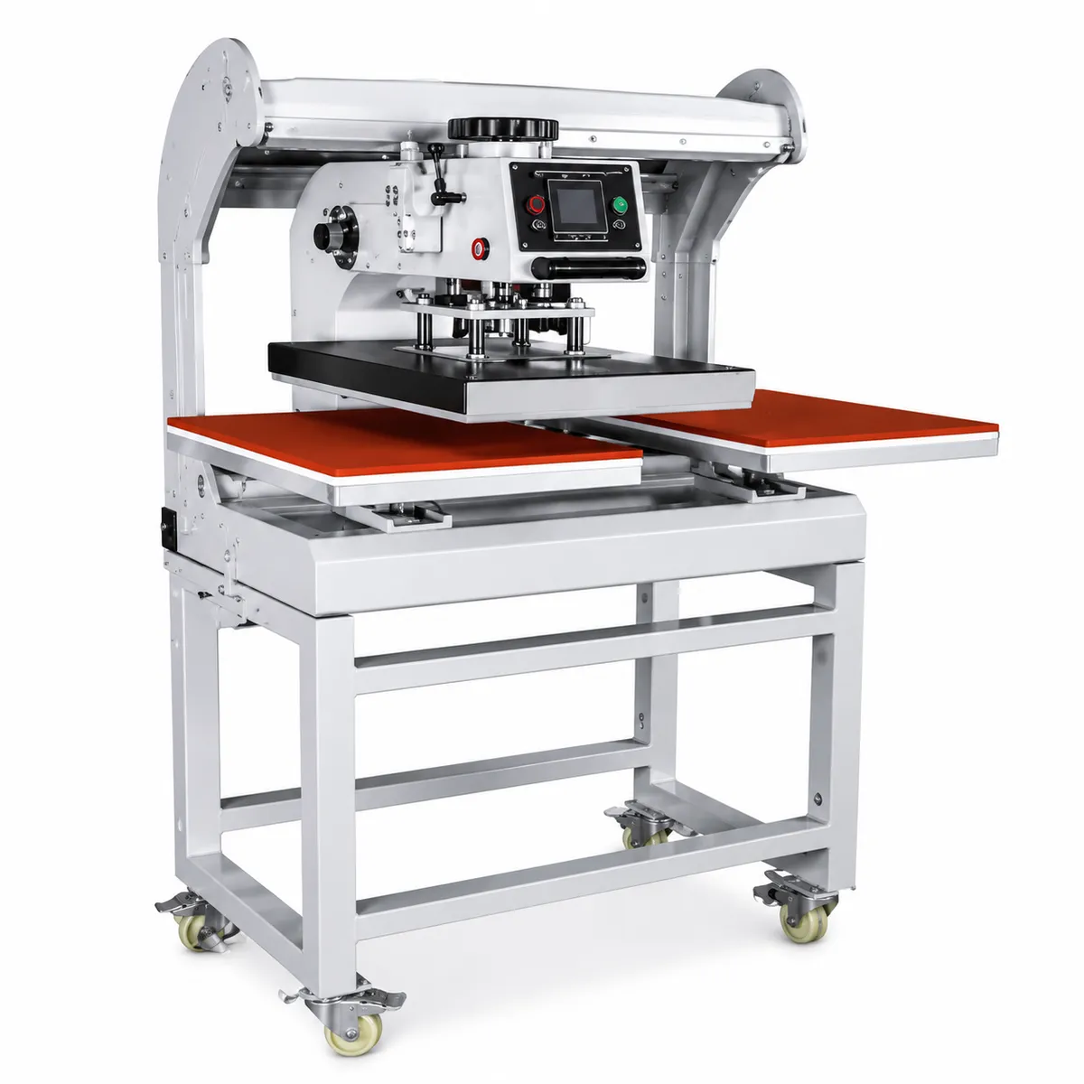 HY-PU2B UP-SLIDING PNEUMATIC DOUBLE STATION HEAT PRESS MACHINE(ENHANCED EDITION)