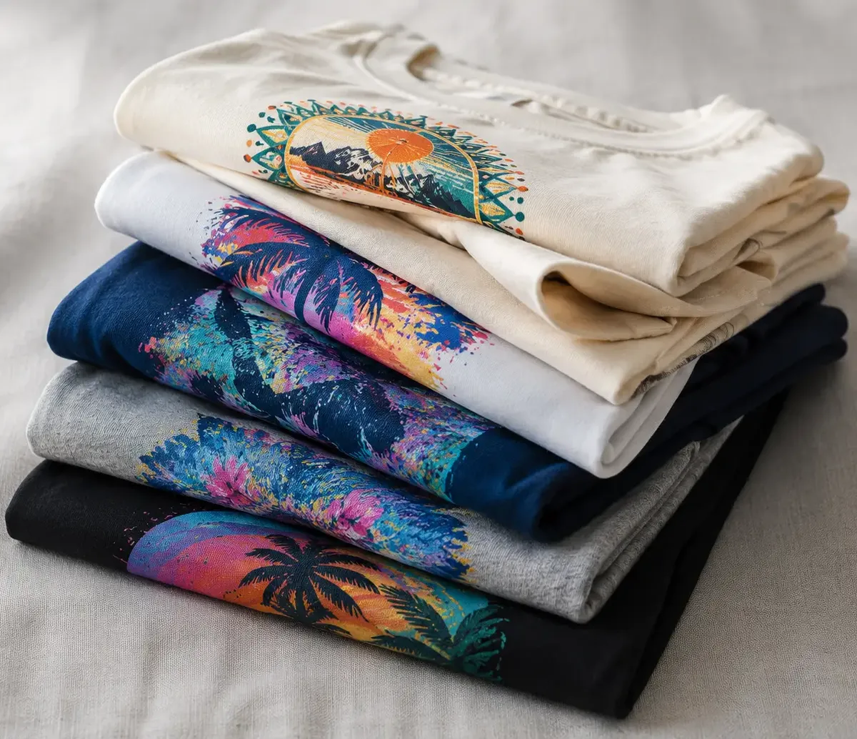 High-volume custom cotton T-shirt production with All-in-One Hybrid DTG Printer