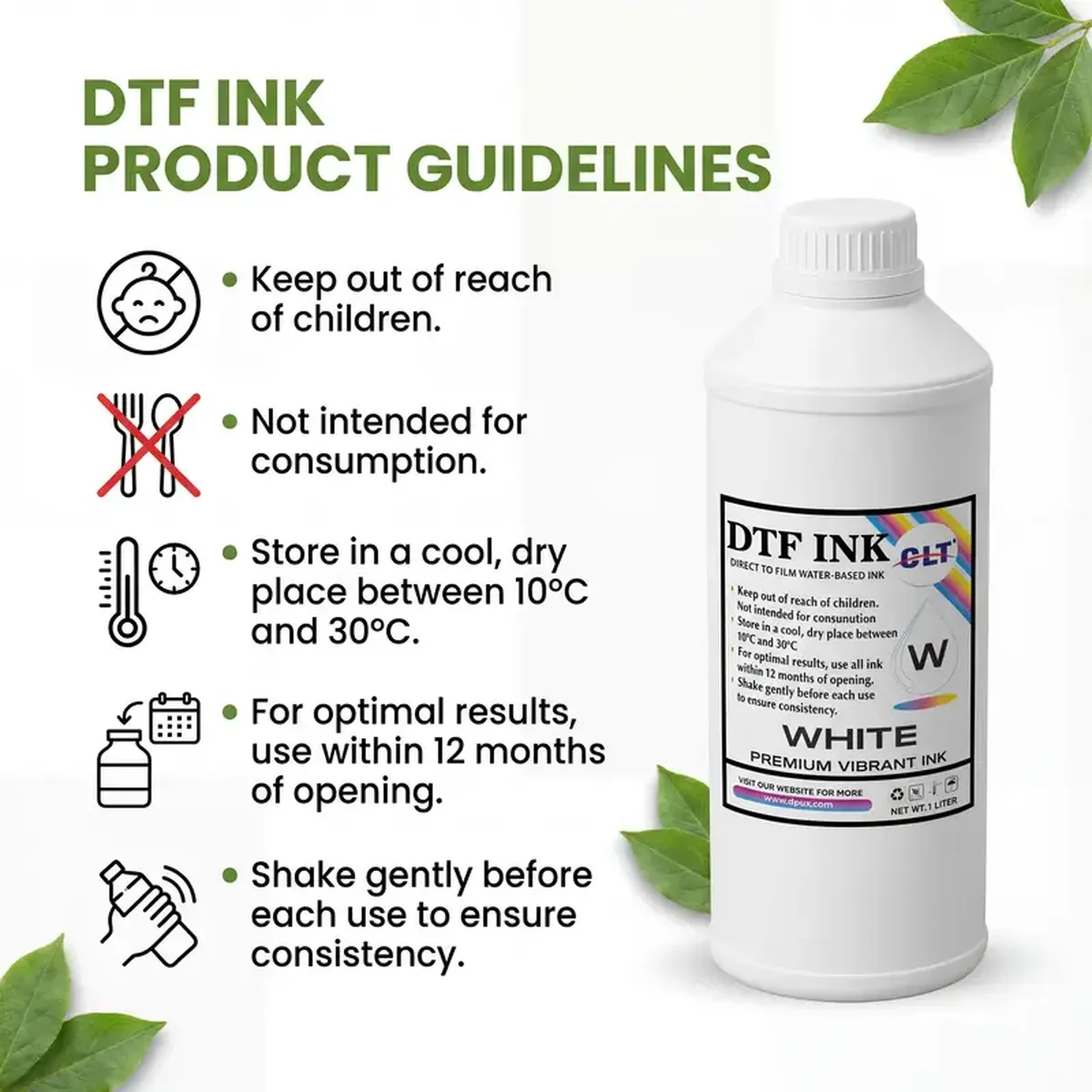 Industrial DTF white ink quality control and testing
