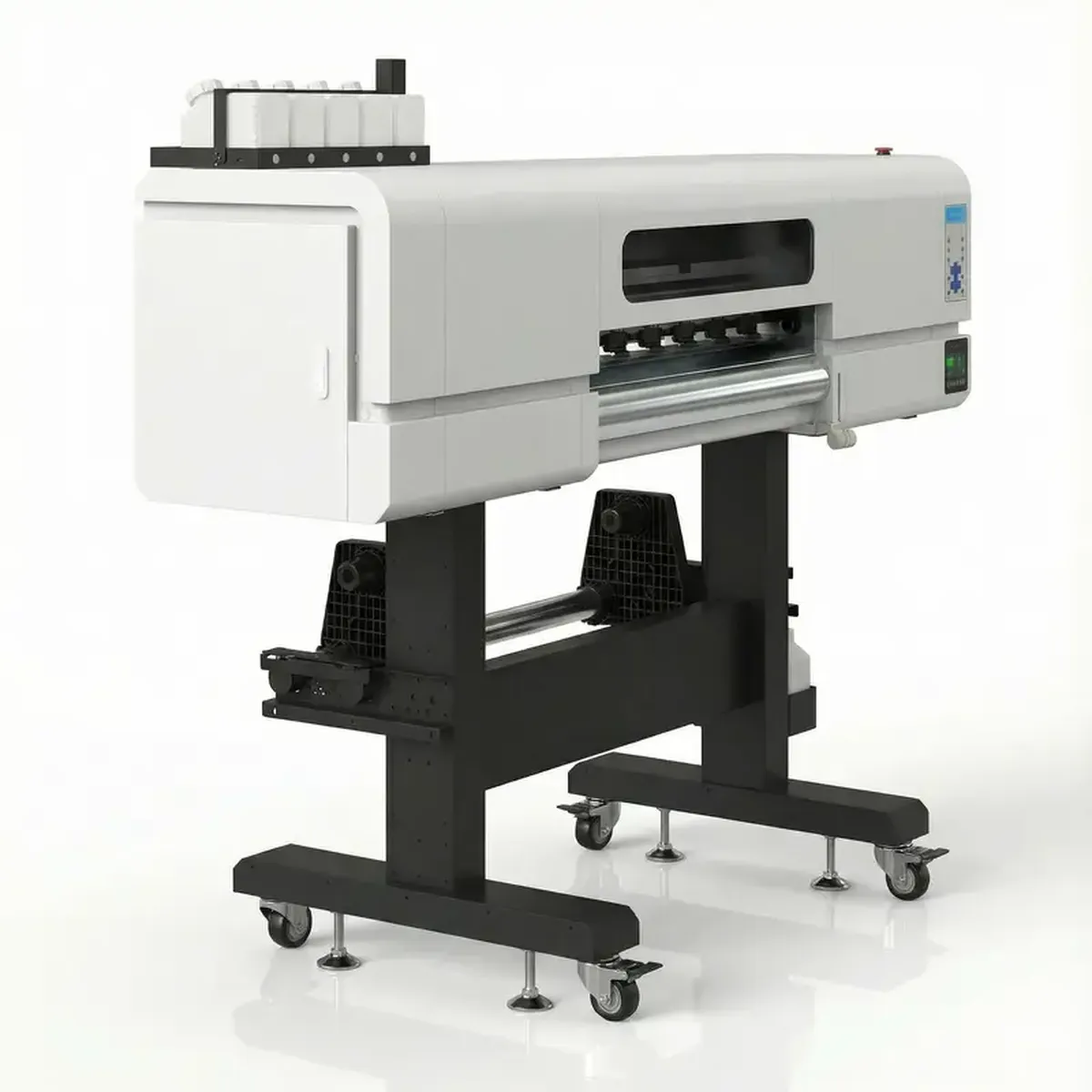 6900-6 6-head industrial DTF printer in a factory setting