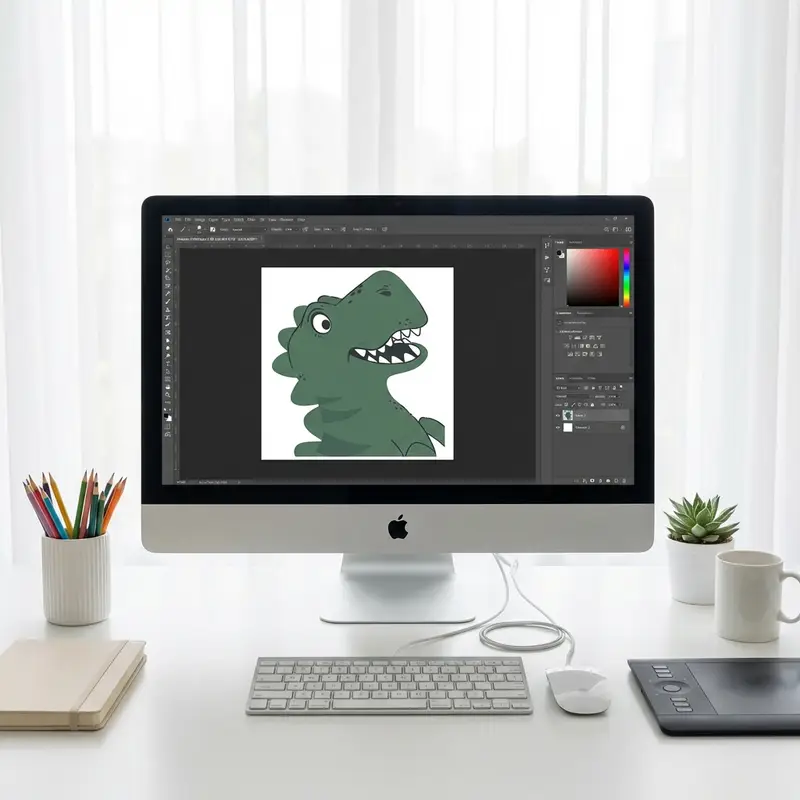 Artwork design process for DTF printing