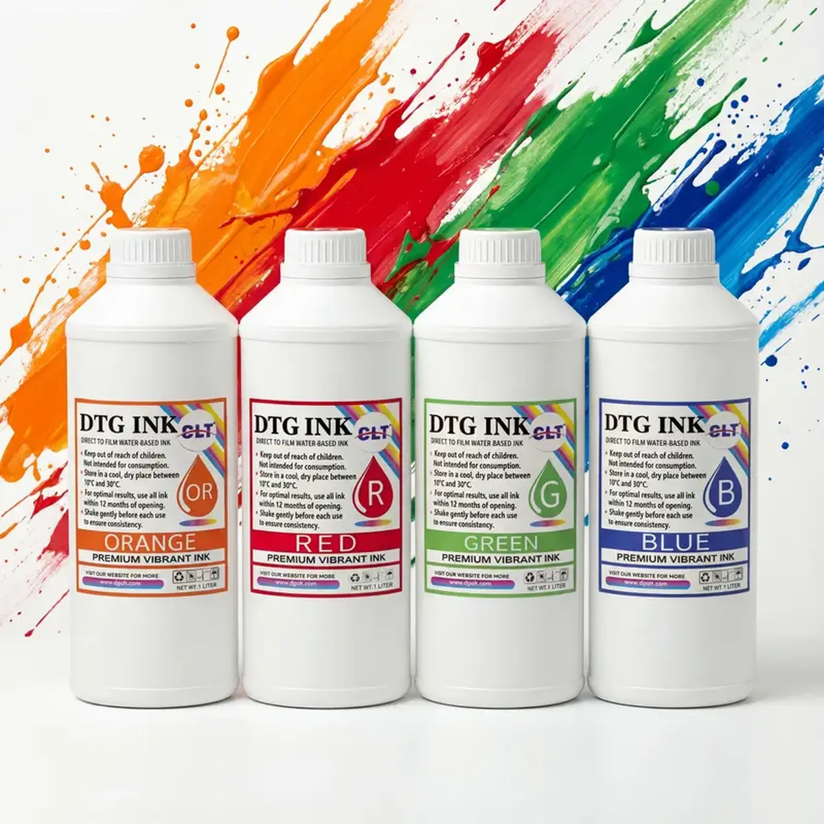 Premium DTG Color Ink (CMYK) for Epson i3200/i1600, HY-CMYK