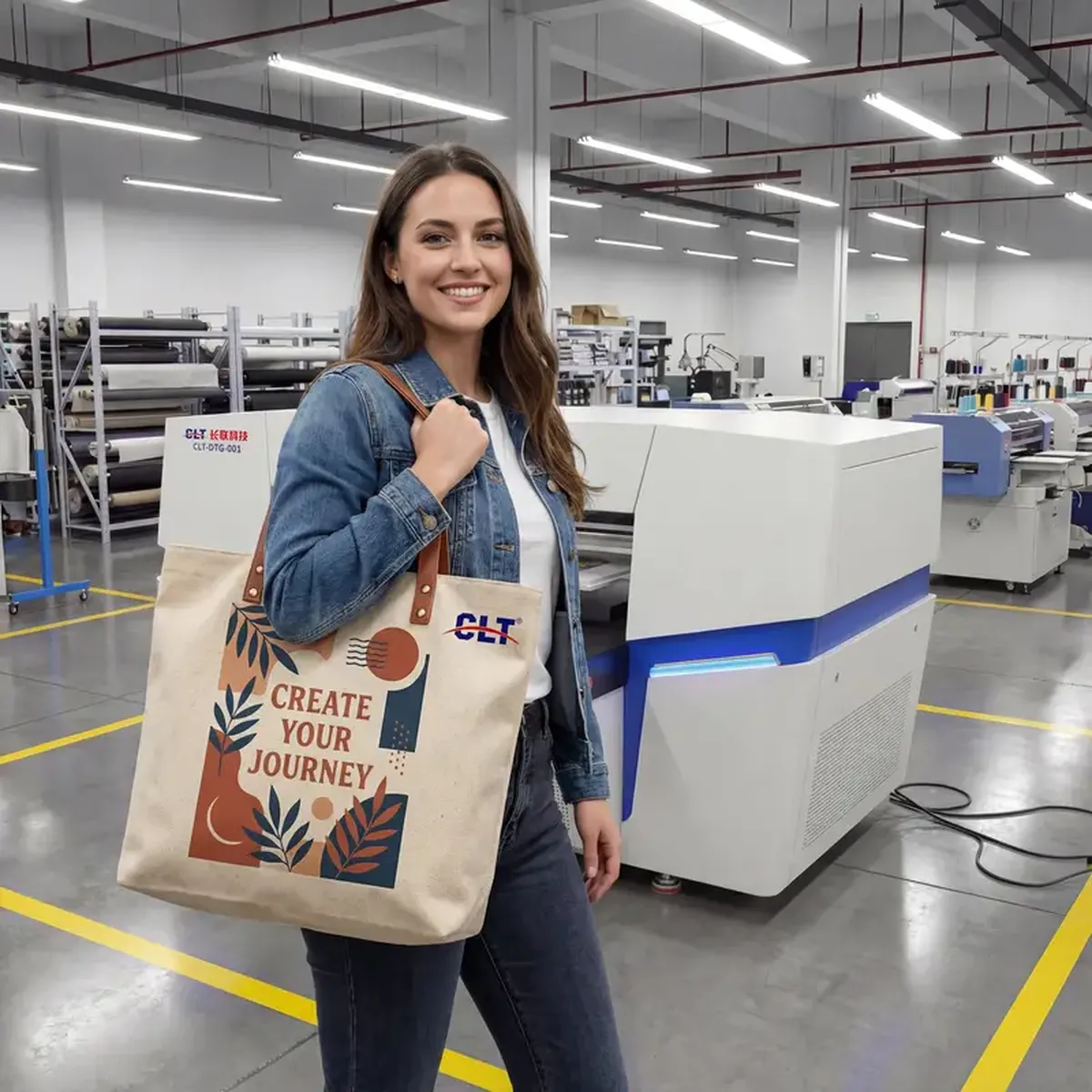 Diversified accessory market expansion using DTG-001 for canvas bags
