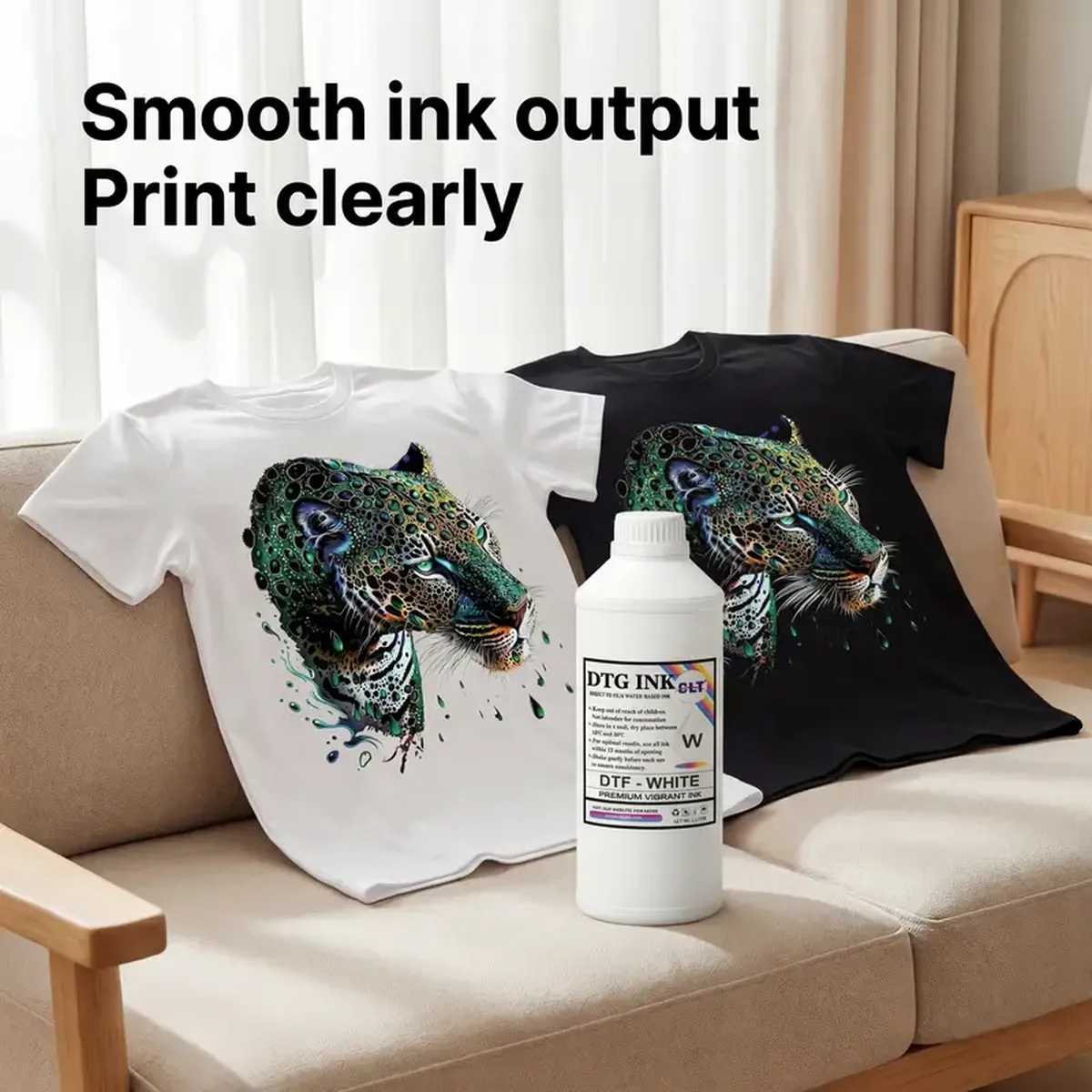 Technical parameters for 1698-1 dtg white ink including particle size and pH value