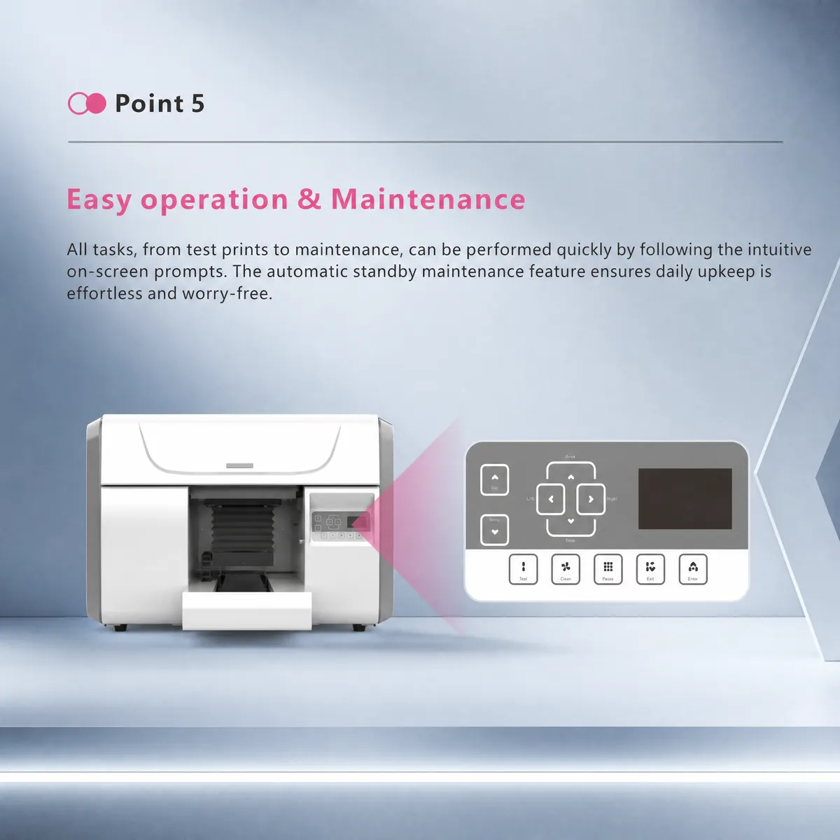 NC-UVA3MAX UV printer intelligent ink filling system with auto circulation and low ink alarm