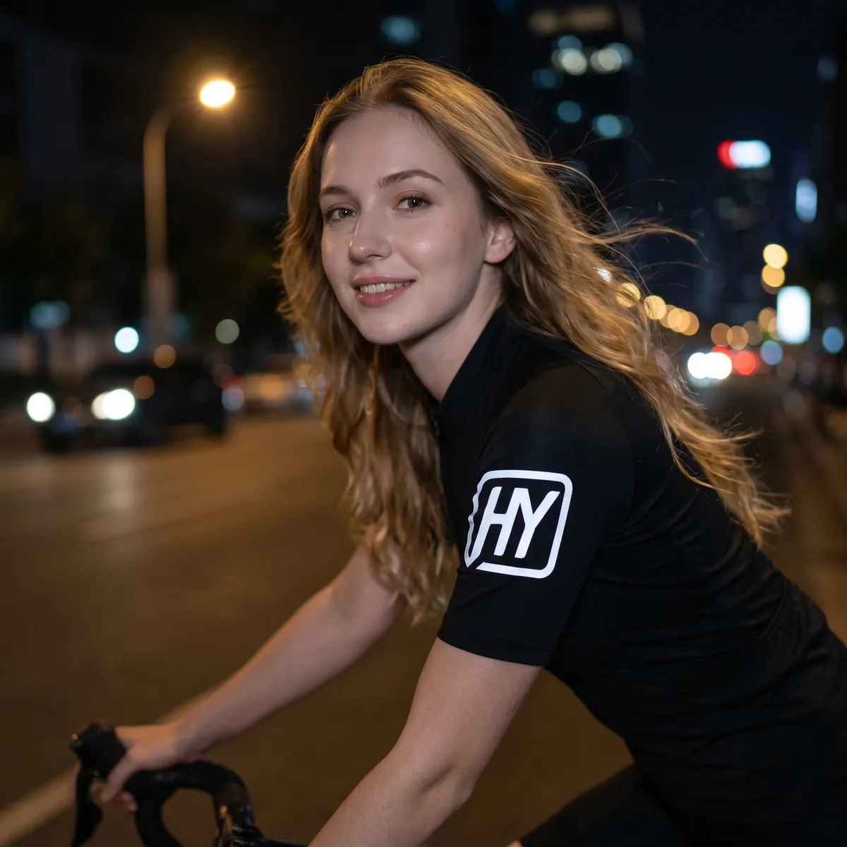 HY-SiO1-2 reflective silicone transfer on professional sports and outdoor apparel with brilliant retroreflective effect